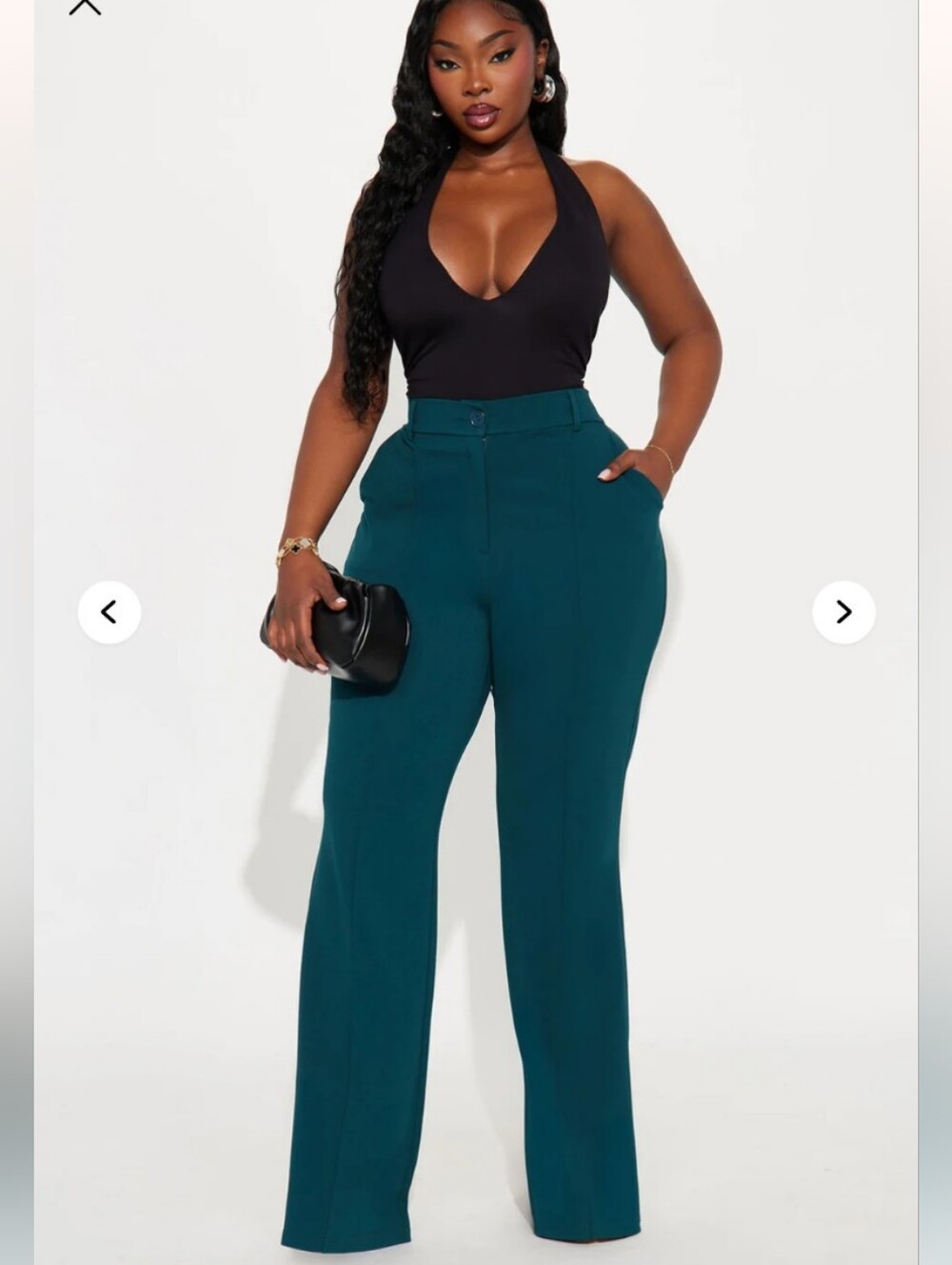 Fashion Nova Heidi Wide Leg Trouser Pant Size 1X (EUC)